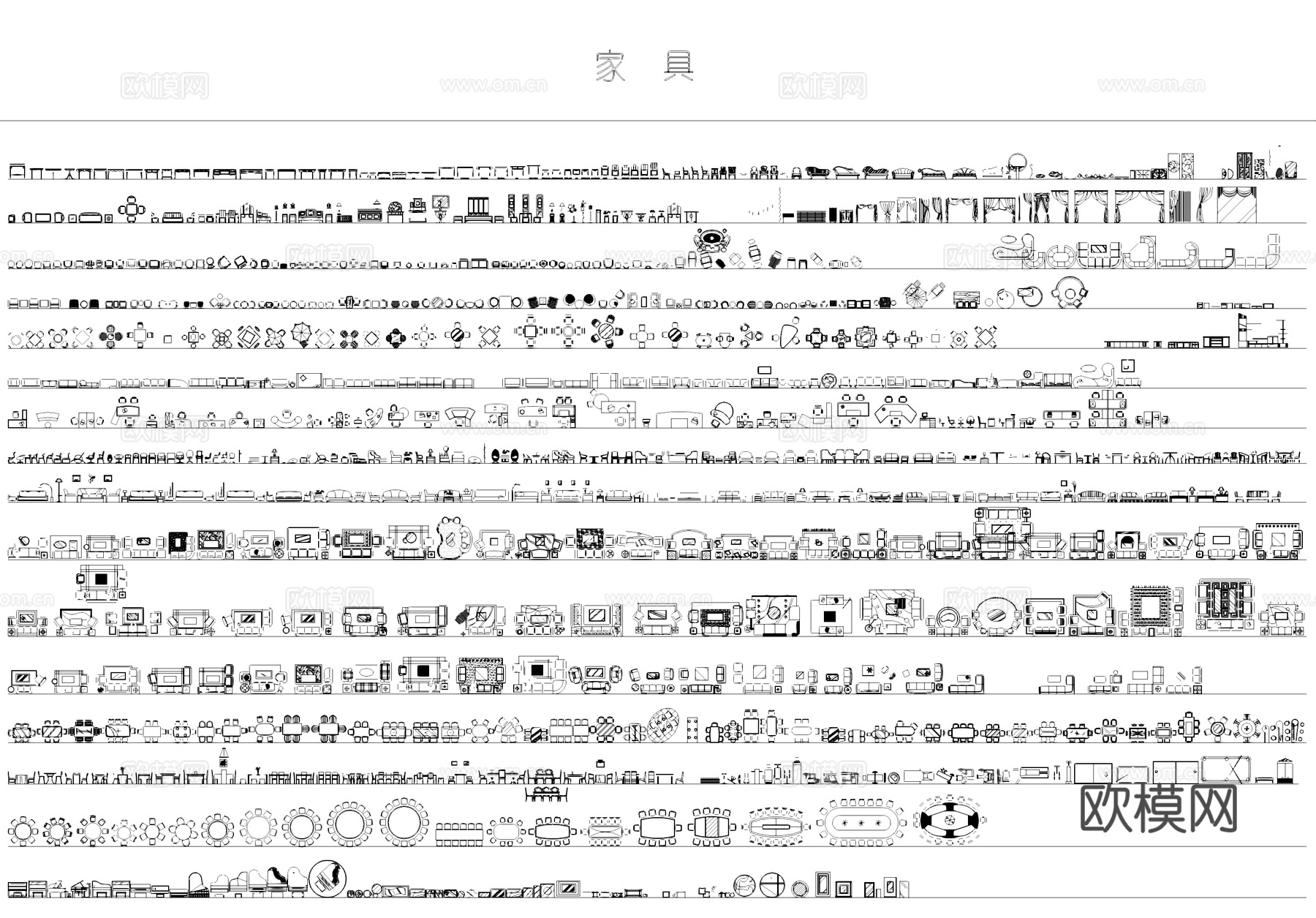 室内家装工装图块图库CAD施工图合集cad施工图