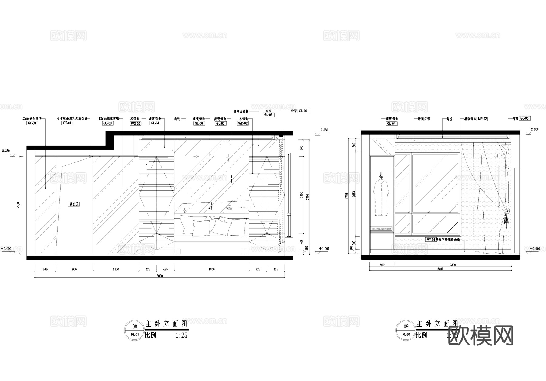 武汉沿海赛洛城住宅室内家装CAD施工图集cad施工图