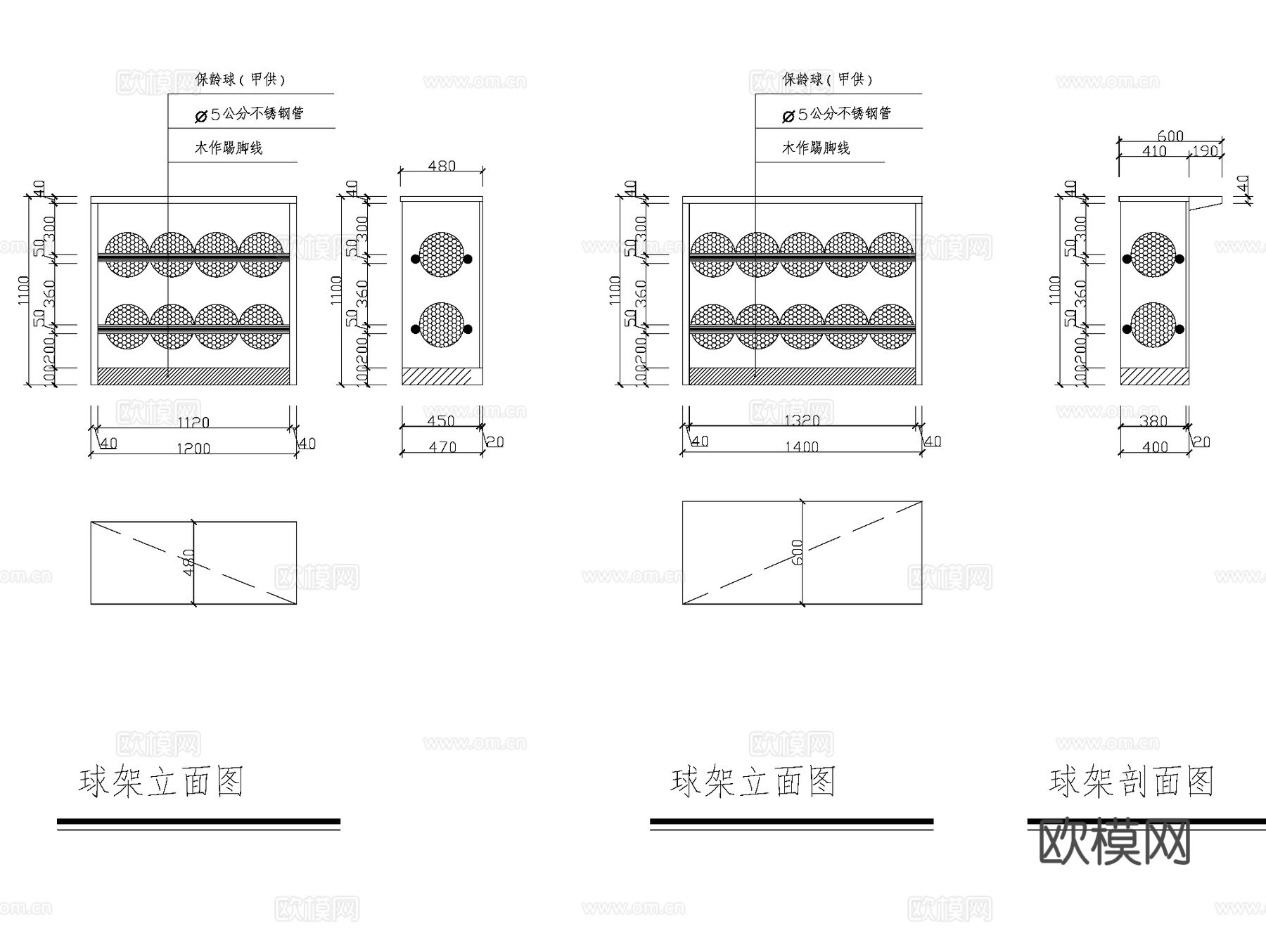 现代保龄球馆室内装饰运动场馆CAD施工图集cad施工图