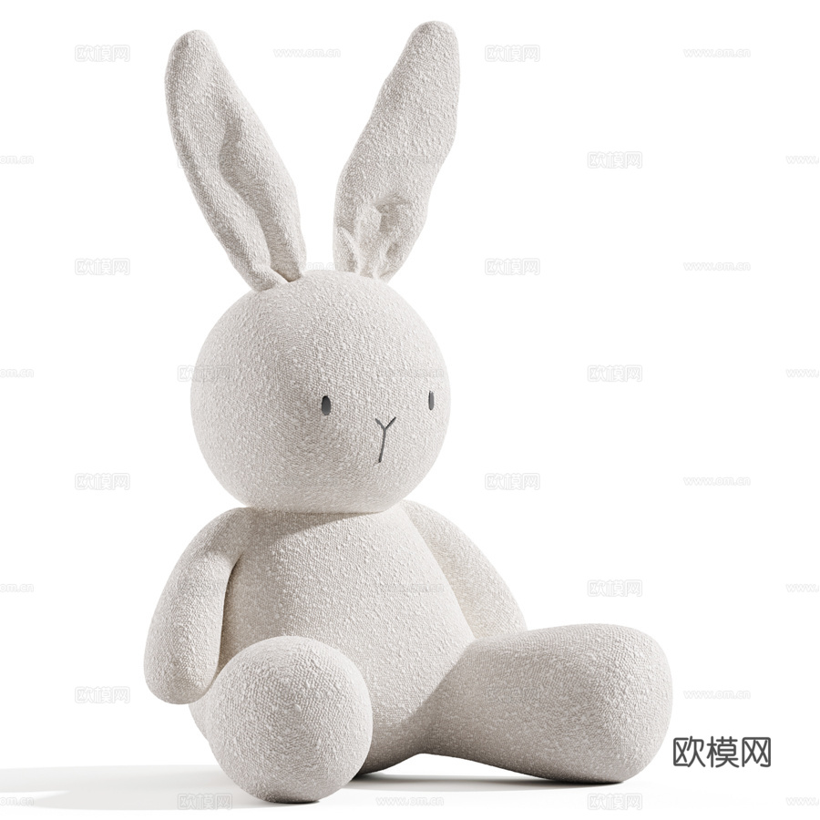 毛绒玩具3d模型