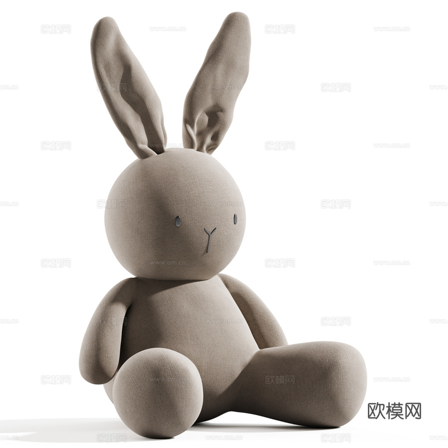 毛绒玩具3d模型