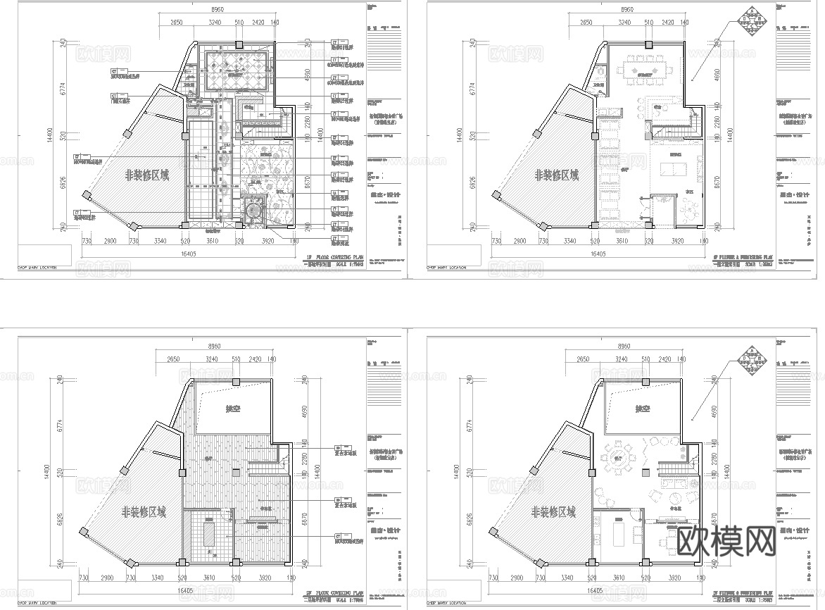 珠宝店 最新全套施工图设计cad施工图