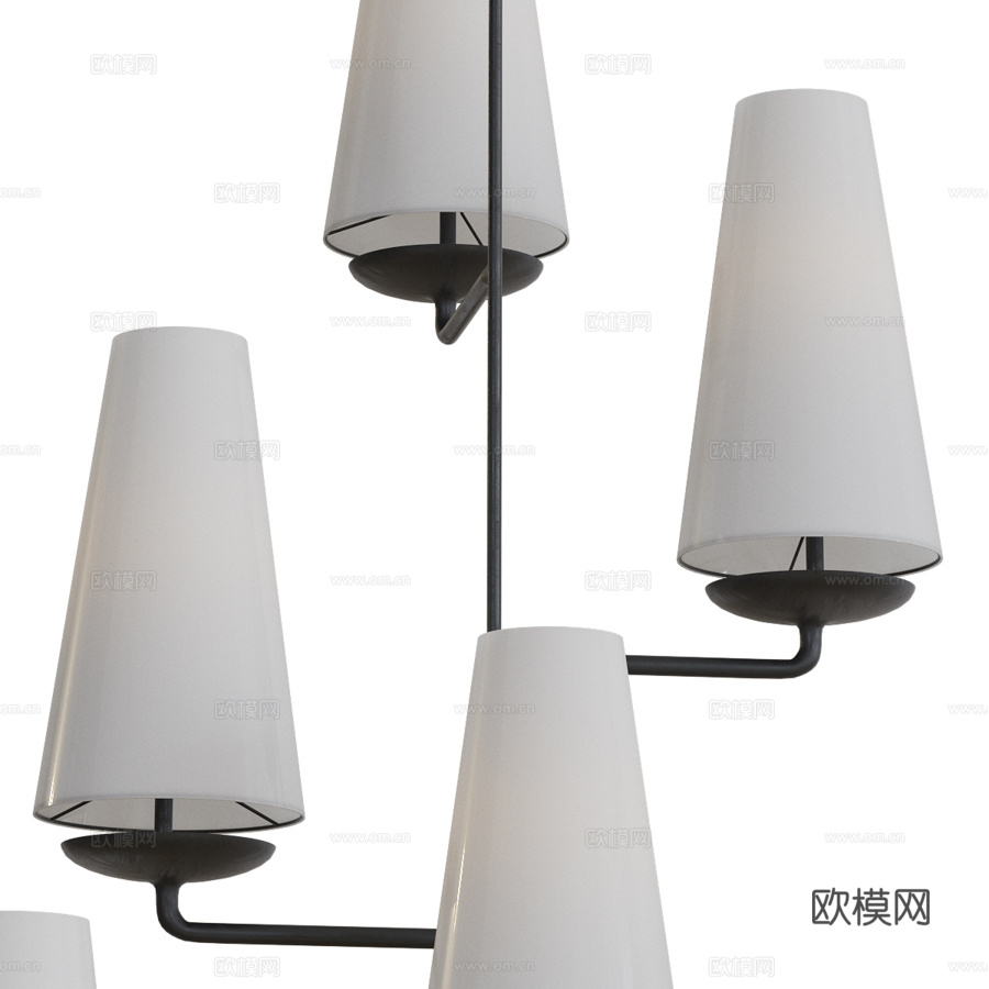 Fontaine垂直吊灯3d模型下载（渲染图3）