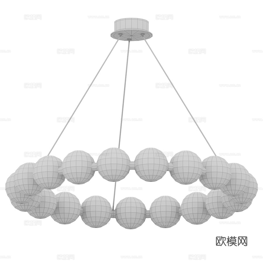 Agnes 吊灯3d模型下载（渲染图3）