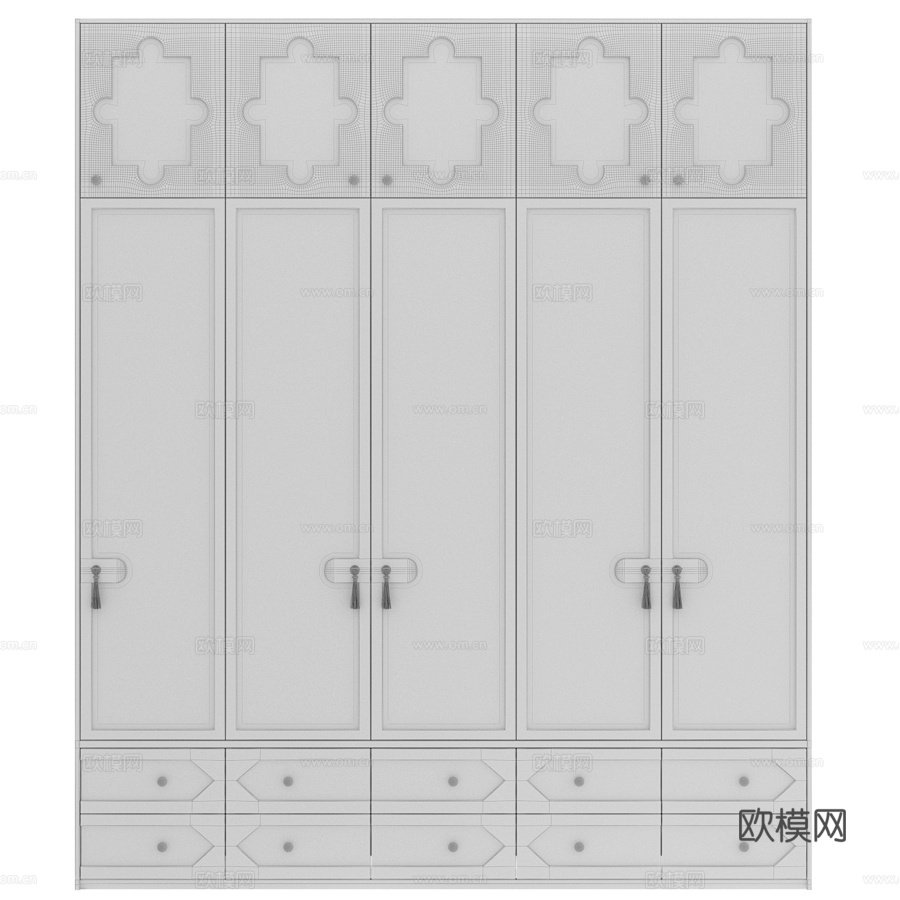 流苏柜3d模型下载（渲染图5）