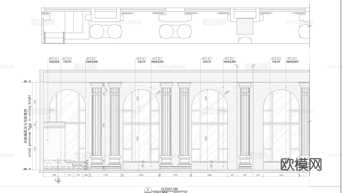 创意婚纱店 最新全套施工图设计cad施工图