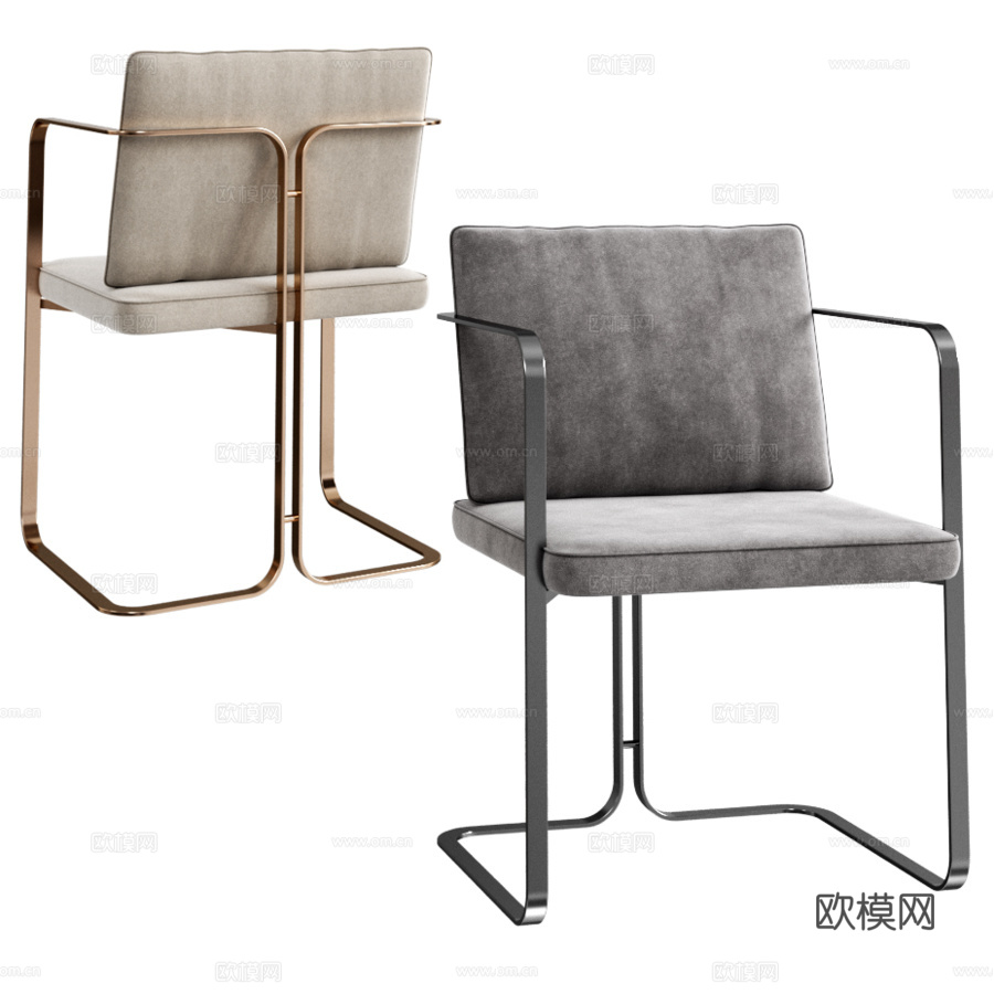 S2 MURENA扶手椅3d模型下载（渲染图1）