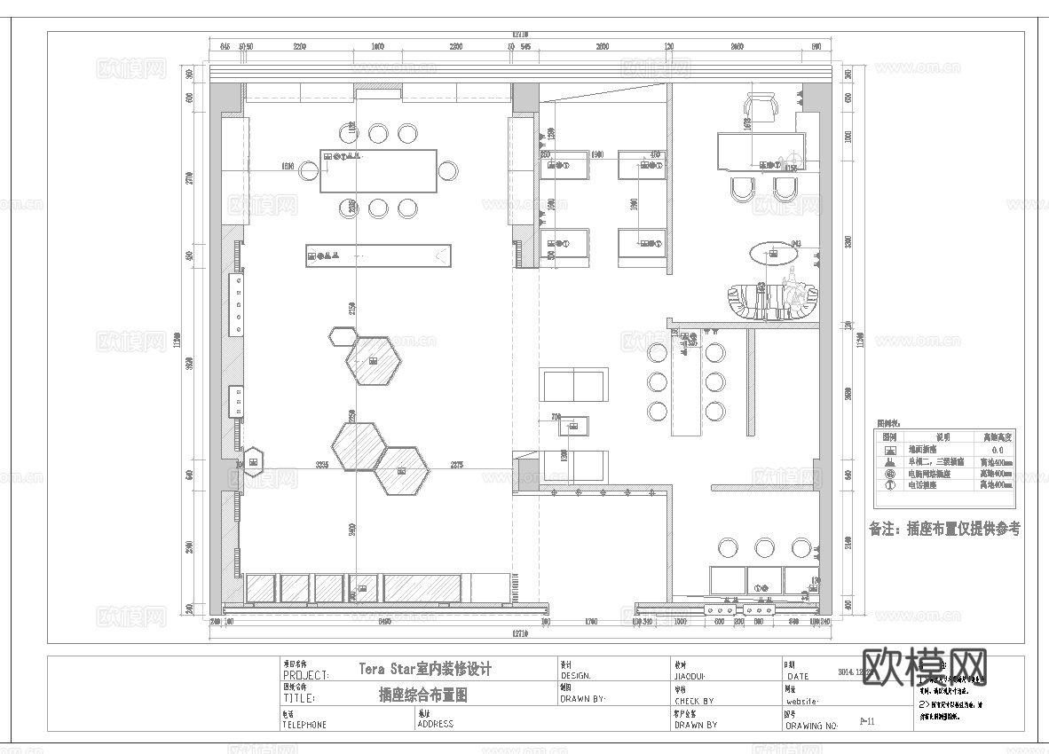 珠宝店 最新全套施工图设计cad施工图