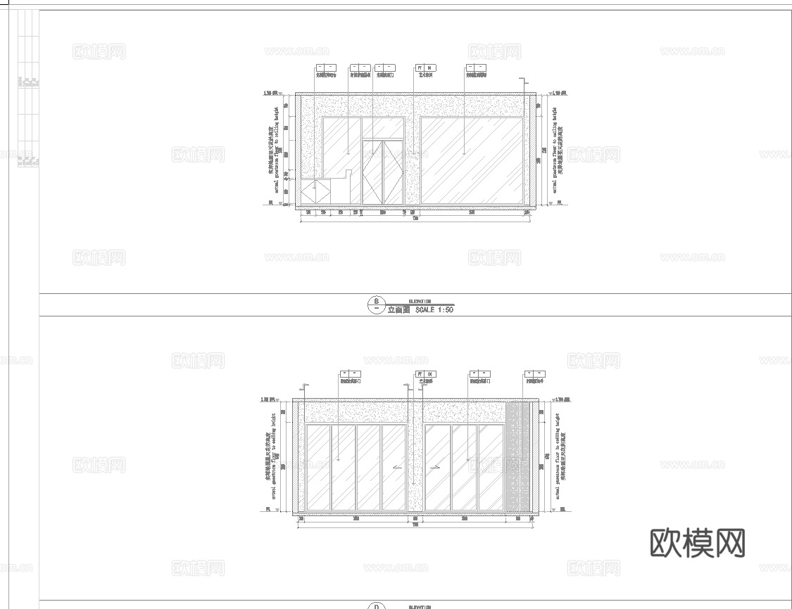 主题花店 最新全套施工图设计cad施工图