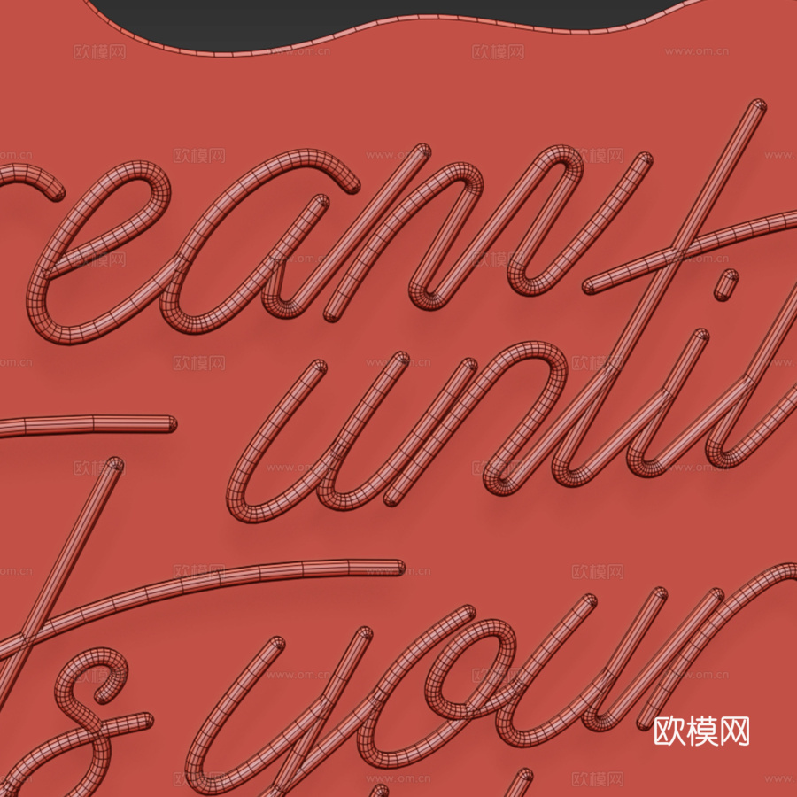 200款霓虹灯模块套装3d模型