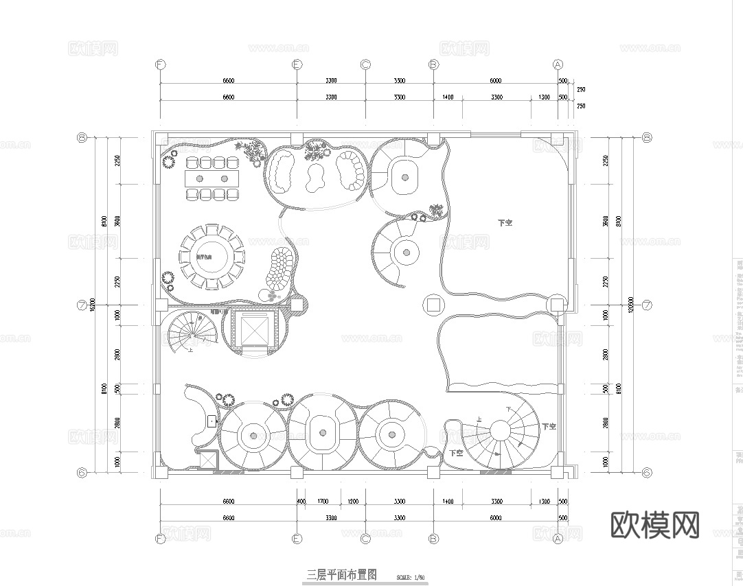主题花店 最新全套施工图设计cad施工图