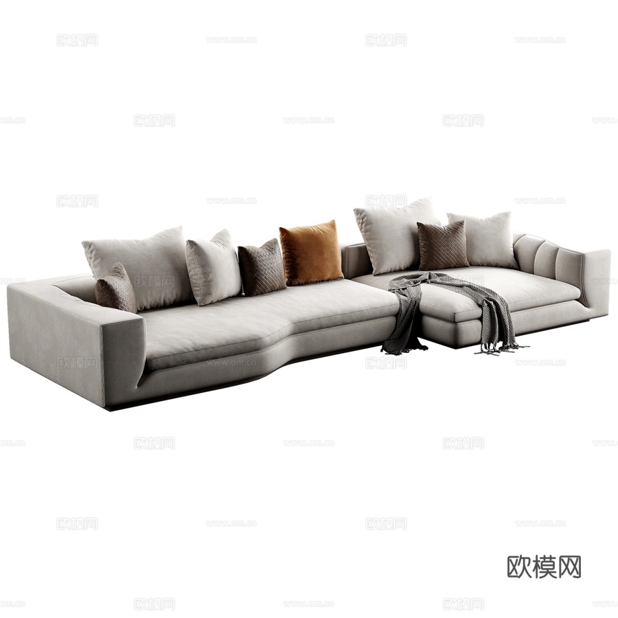 Minotti Riley沙发3d模型