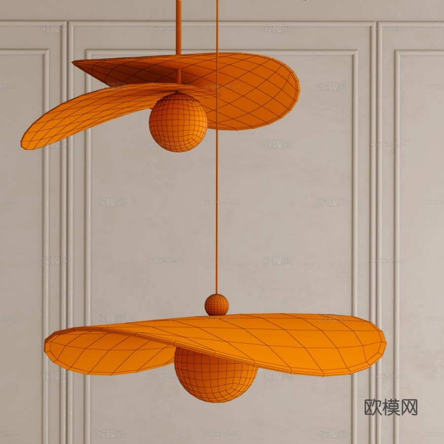 Myrna &amp; Olivia 吊灯3d模型下载（渲染图3）
