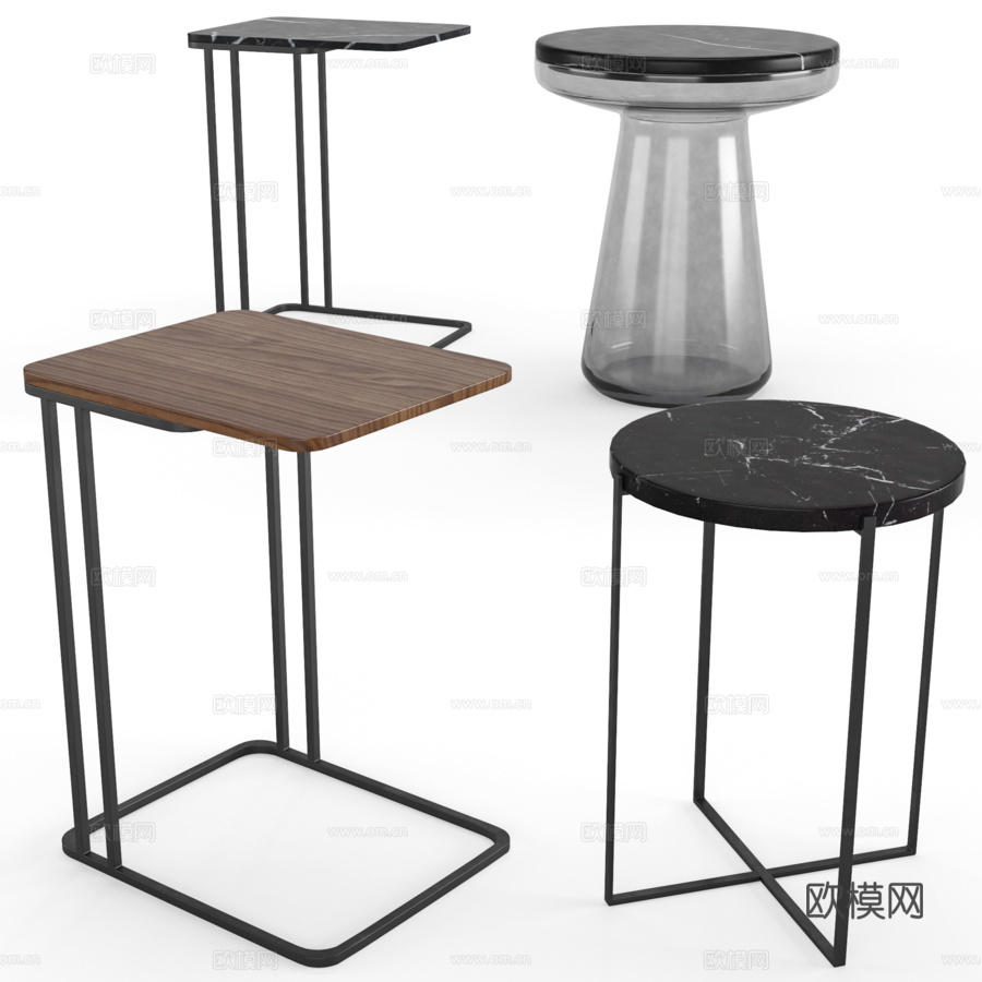 卡尔多阿拉姆博尔特雷博咖啡桌3d模型下载（渲染图1）