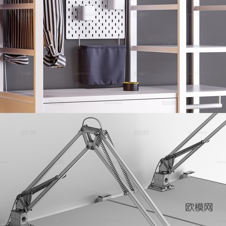 宜家ELVARLI3d模型下载（渲染图3）