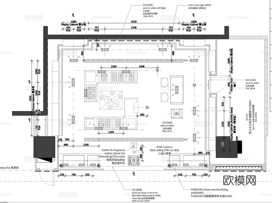 珠宝店 最新全套施工图设计cad施工图