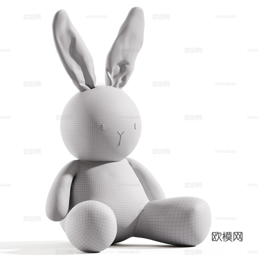 毛绒玩具3d模型
