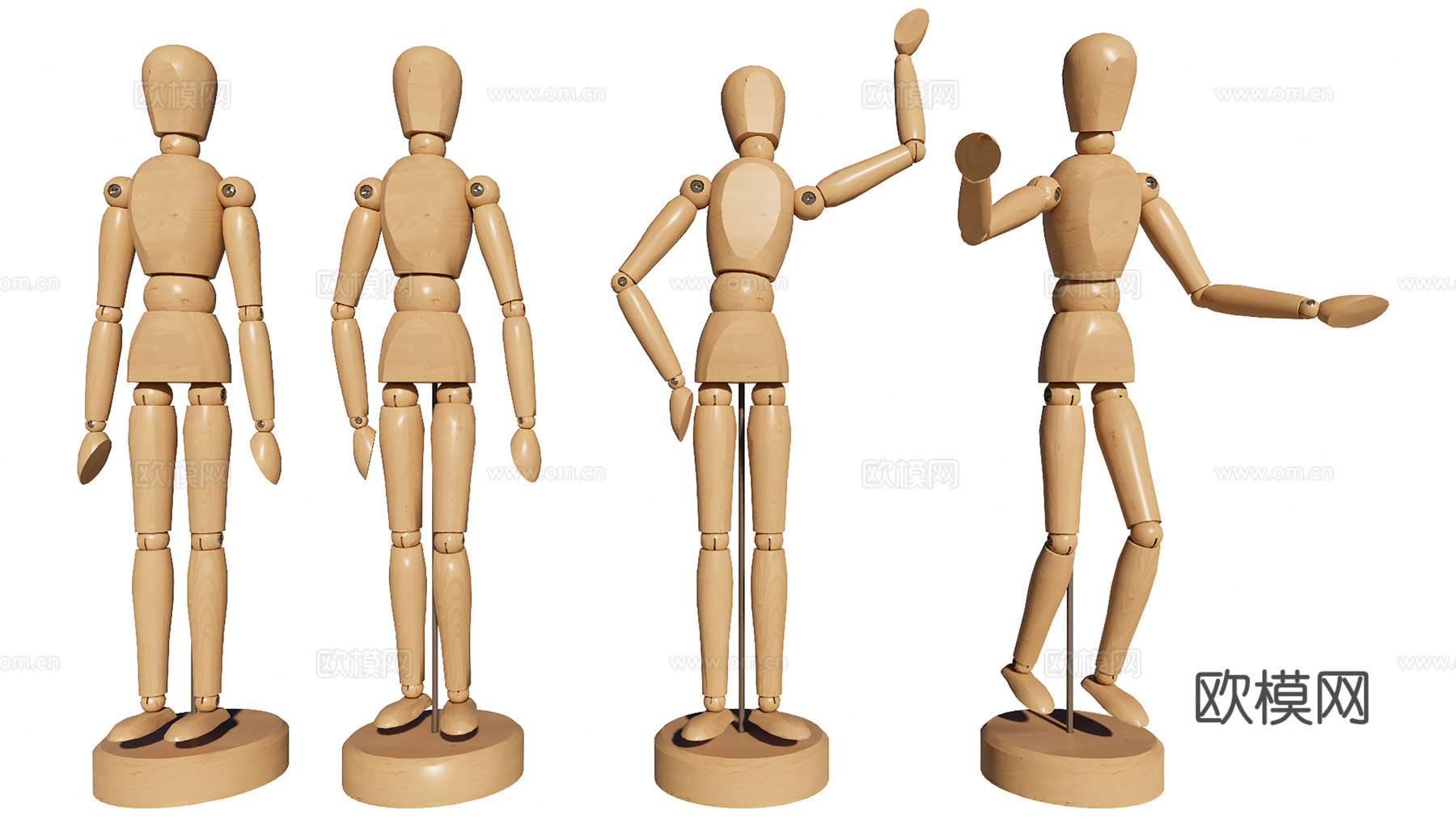 素描玩偶摆件饰品su模型