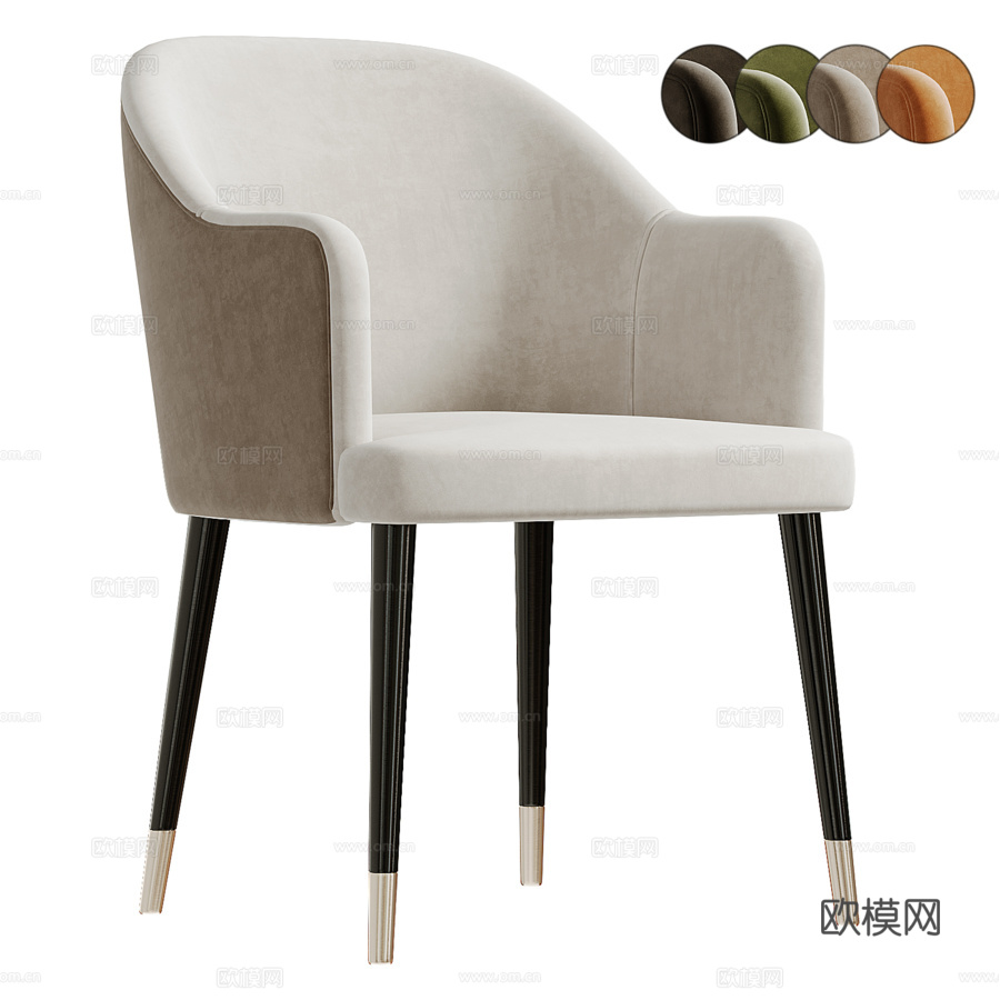 科尼舍夫灰色椅子3d模型下载（渲染图1）