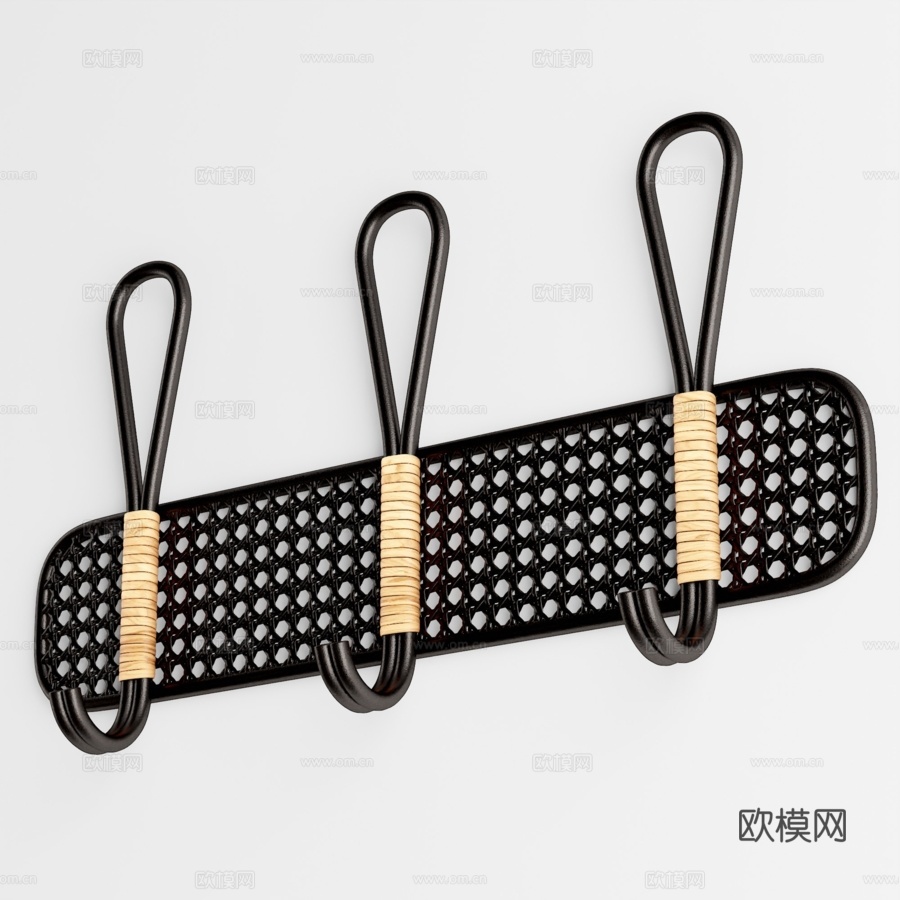 Leon墙面多挂钩3d模型下载（渲染图5）