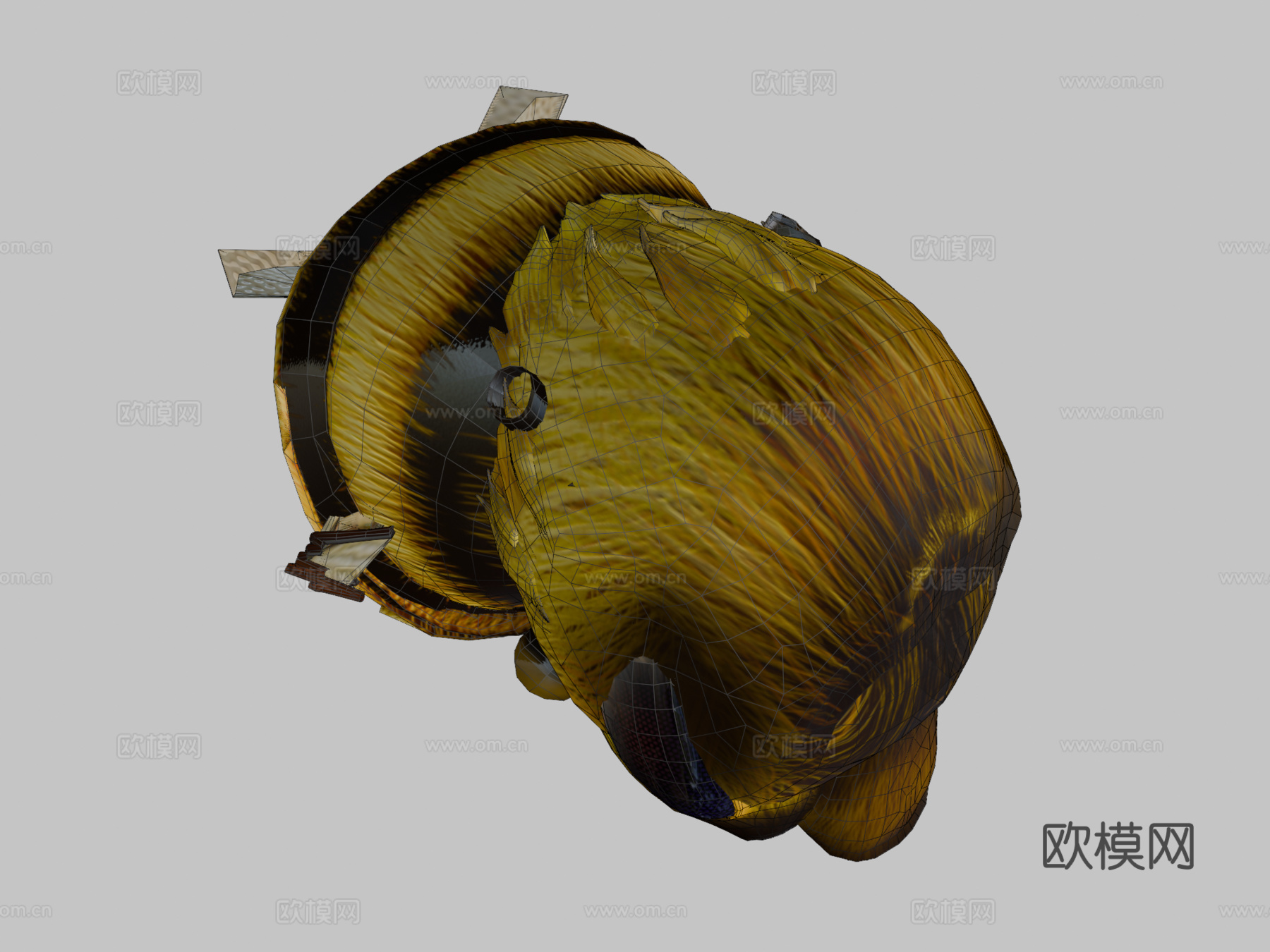 蜜蜂3d模型下载（渲染图2）