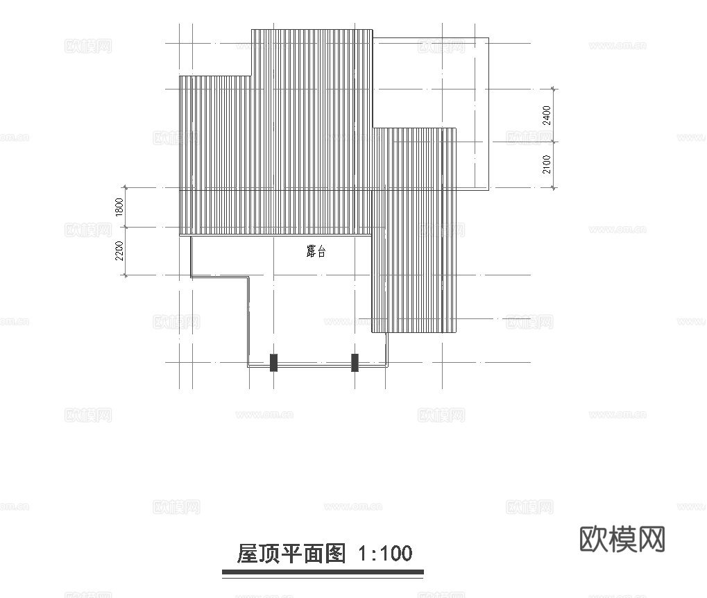 乡村自建房别墅建筑 最新全套施工图 效果图设计cad施工图下载（渲染图4）