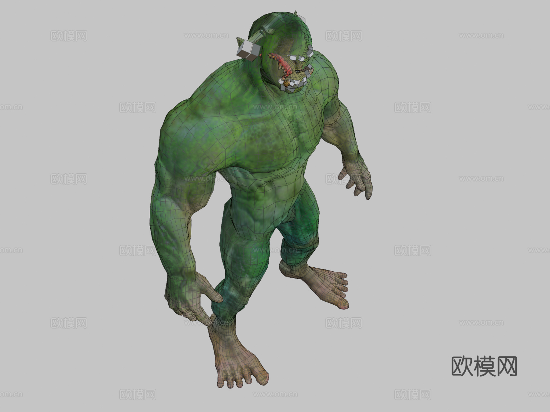 兽人蛮兵3d模型下载（渲染图2）