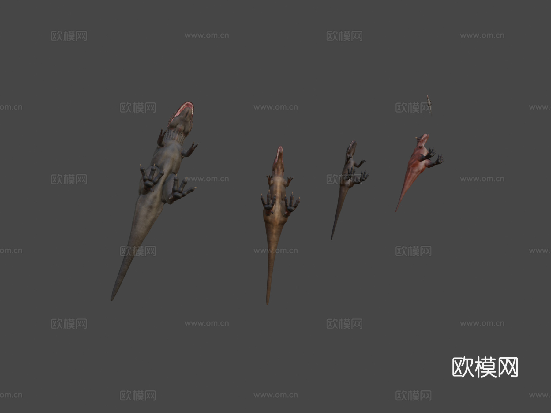 兽脚类恐龙包3d模型下载（渲染图7）