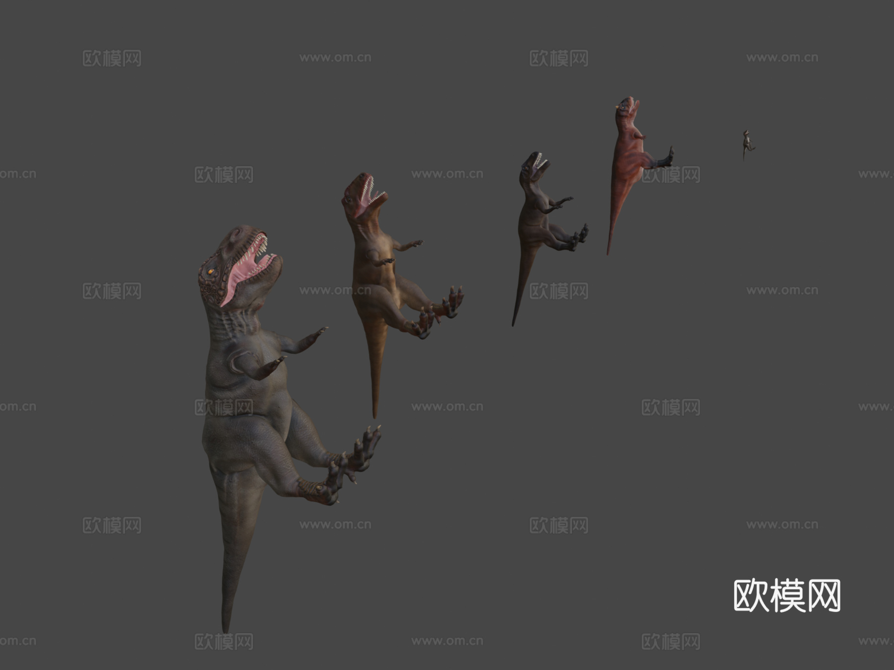 兽脚类恐龙包3d模型下载（渲染图8）