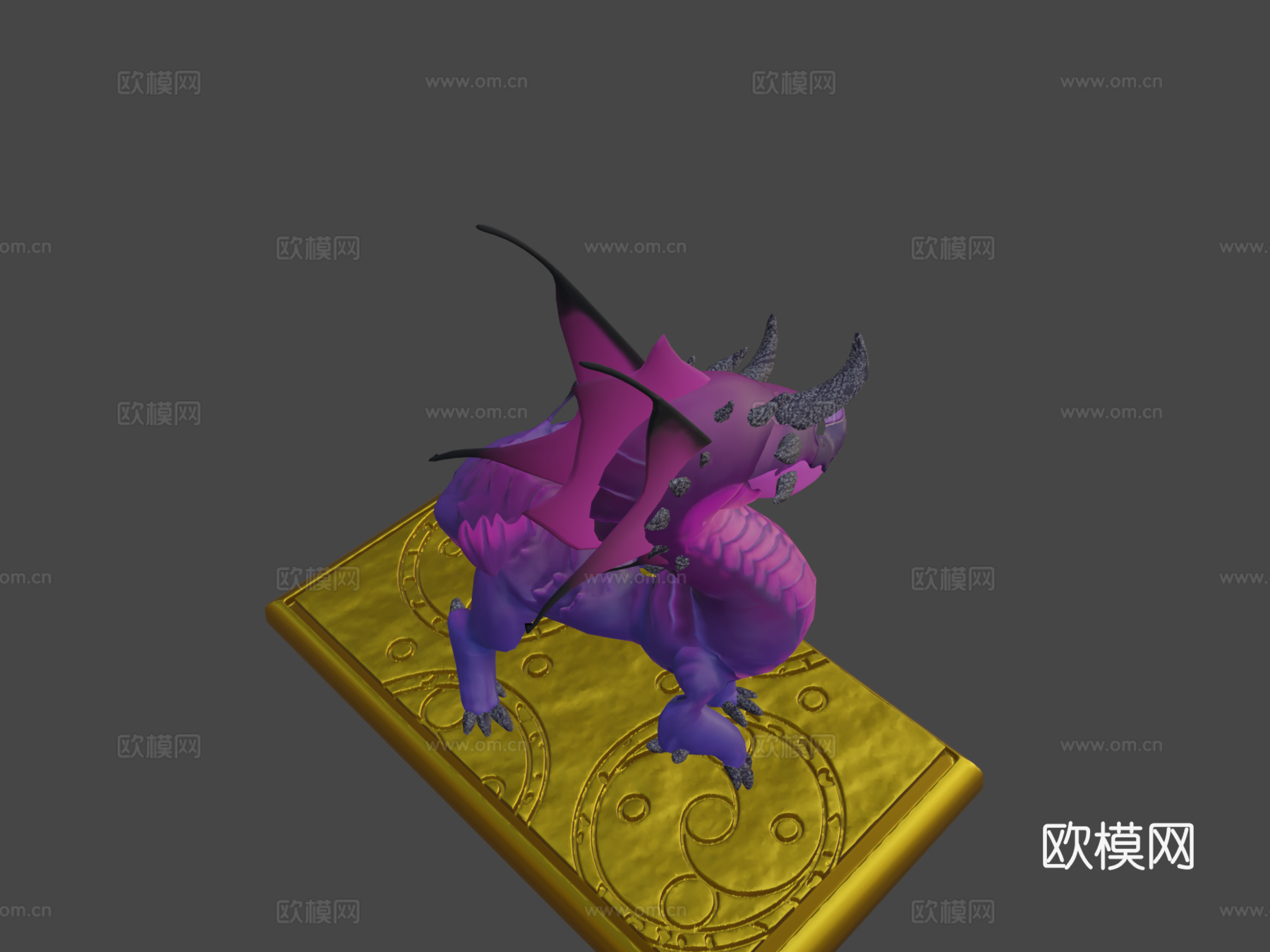 龙壁虎3d模型下载（渲染图8）