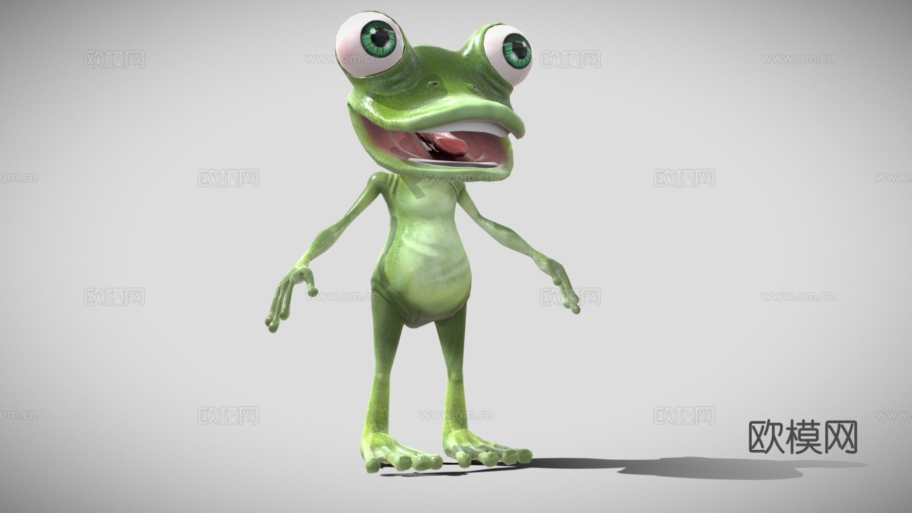 青蛙3d模型下载（渲染图1）