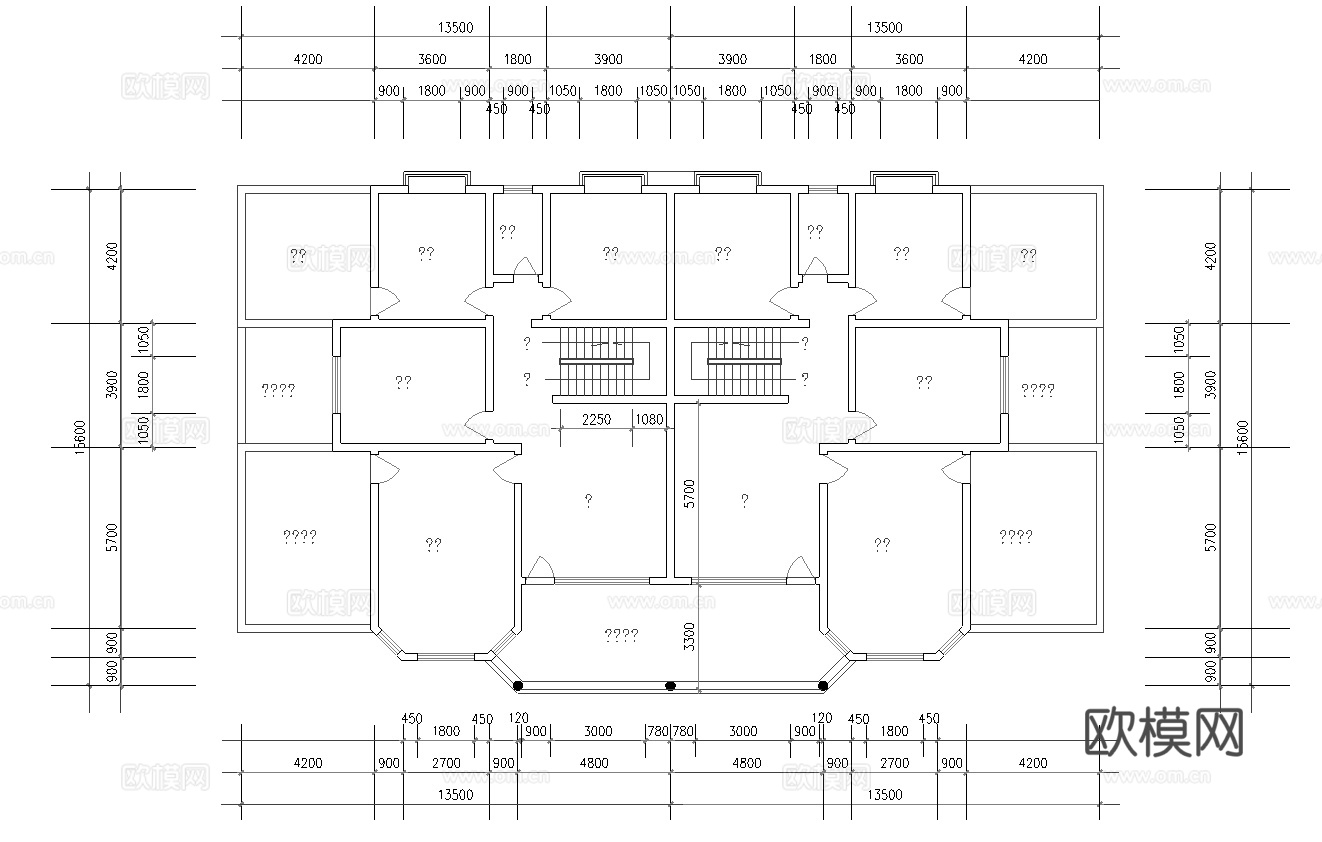乡村自建房别墅建筑 最新全套施工图 效果图设计cad施工图下载（渲染图3）