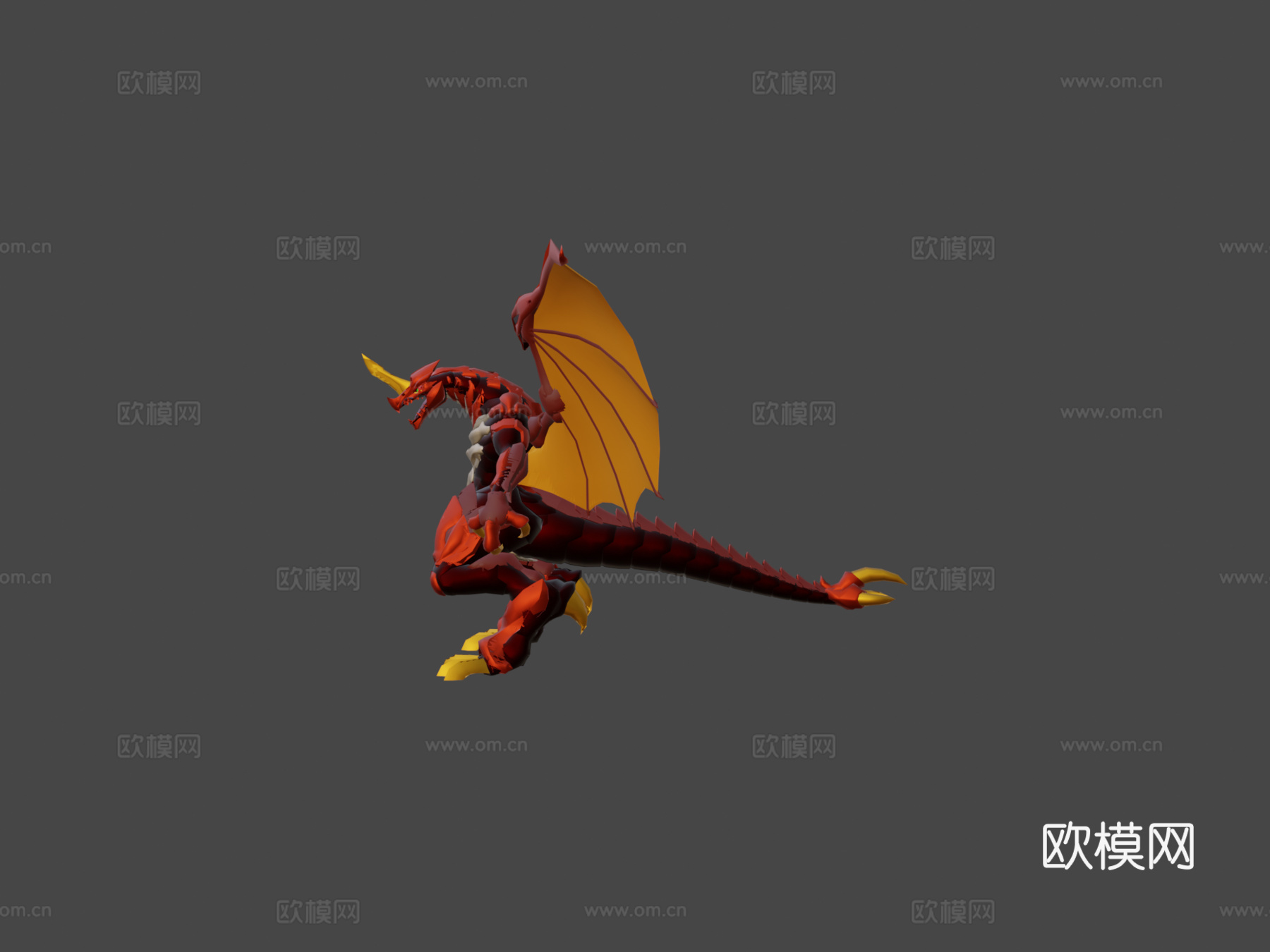 龙族机甲火神3d模型3d模型下载（渲染图5）