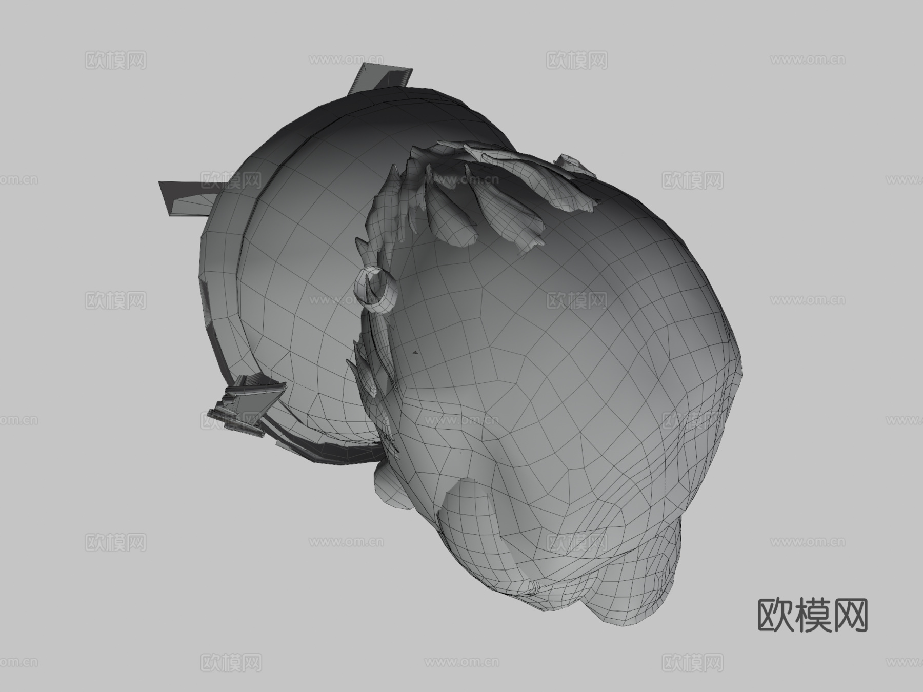 蜜蜂3d模型下载（渲染图3）