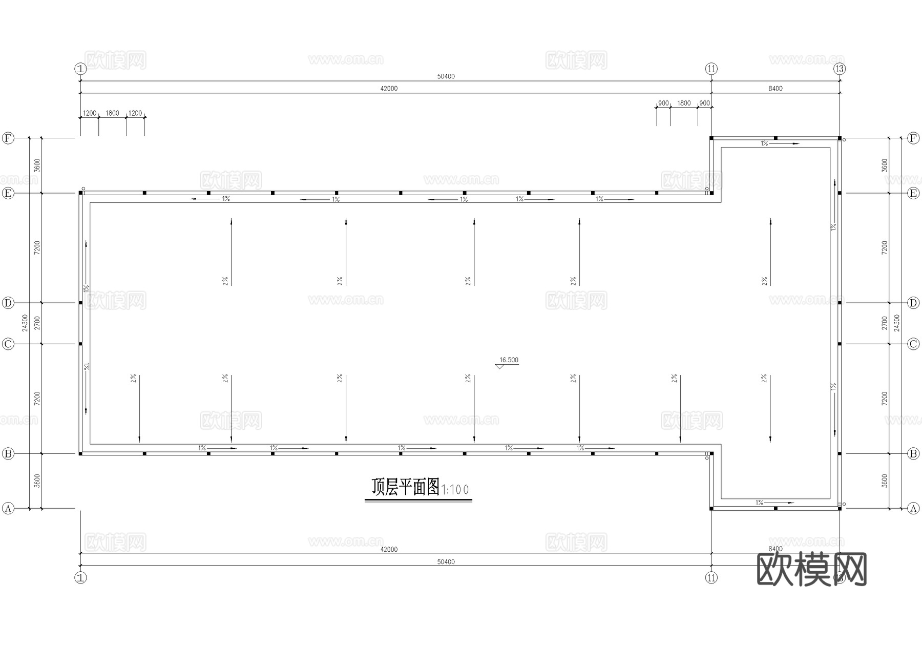 四层大学教学楼职教中心学校建筑cad施工图