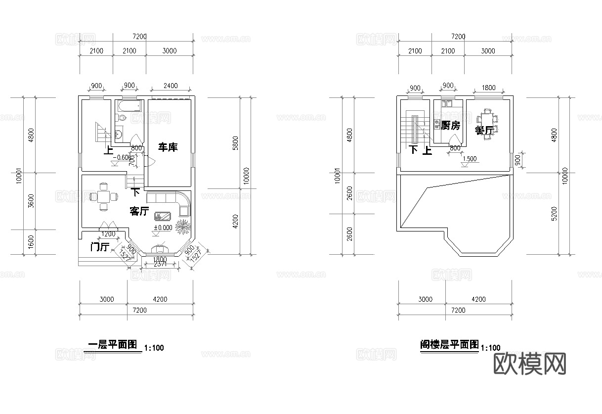 乡村自建房别墅建筑  最新全套施工图设计cad施工图