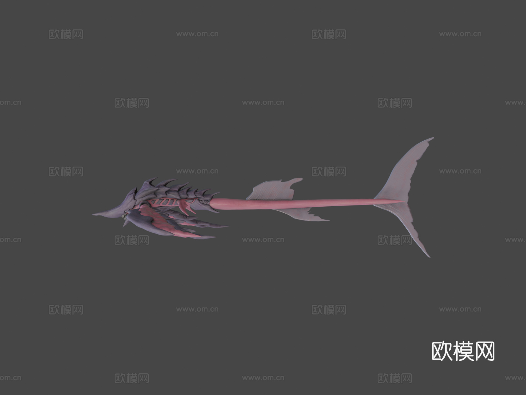 深渊切割者艺术站波浪之下3d模型下载（渲染图6）