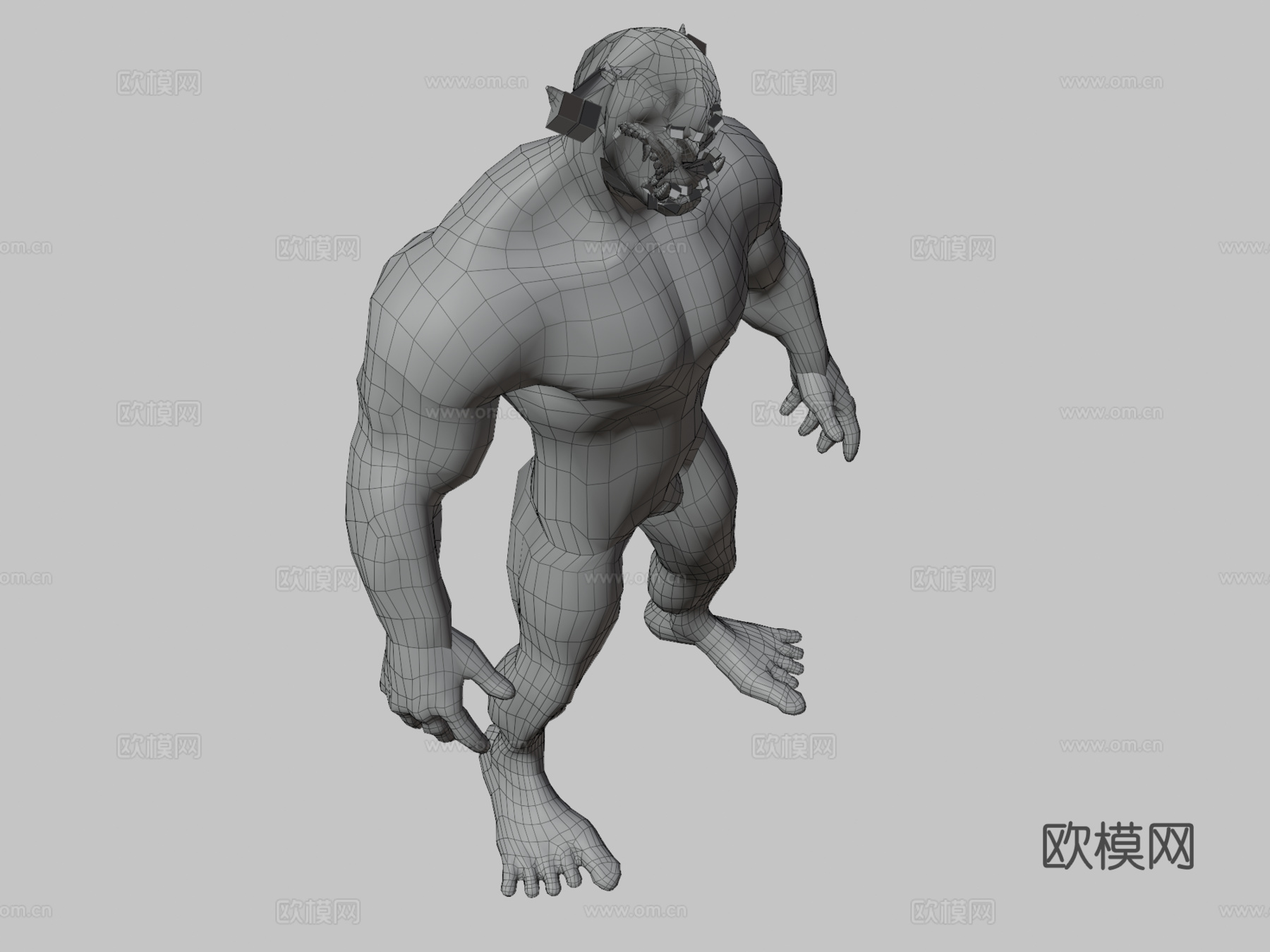 兽人蛮兵3d模型下载（渲染图3）