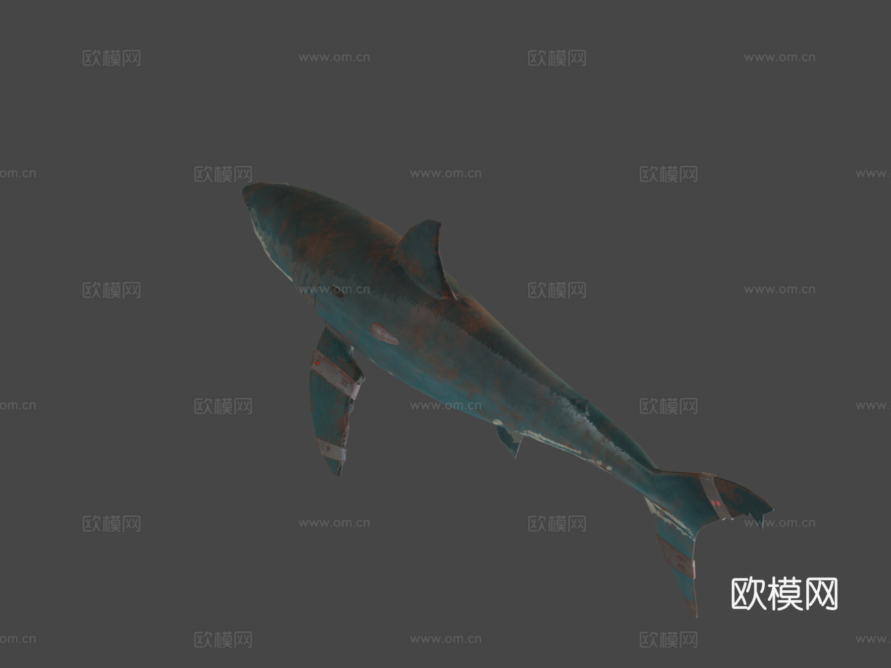 火星鲨鱼3d模型下载（渲染图7）