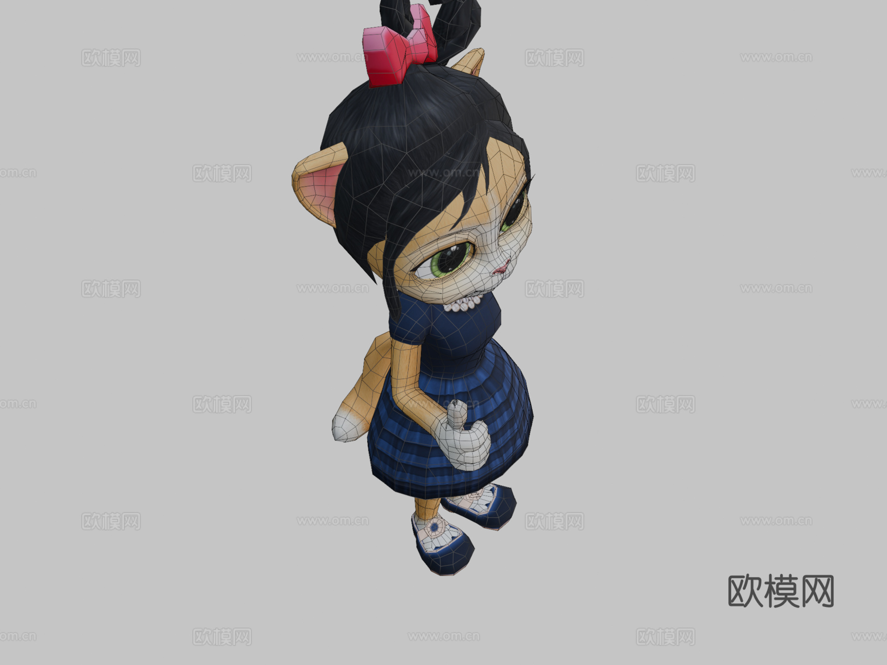 猫艾玛巅峰之选13d模型下载（渲染图2）