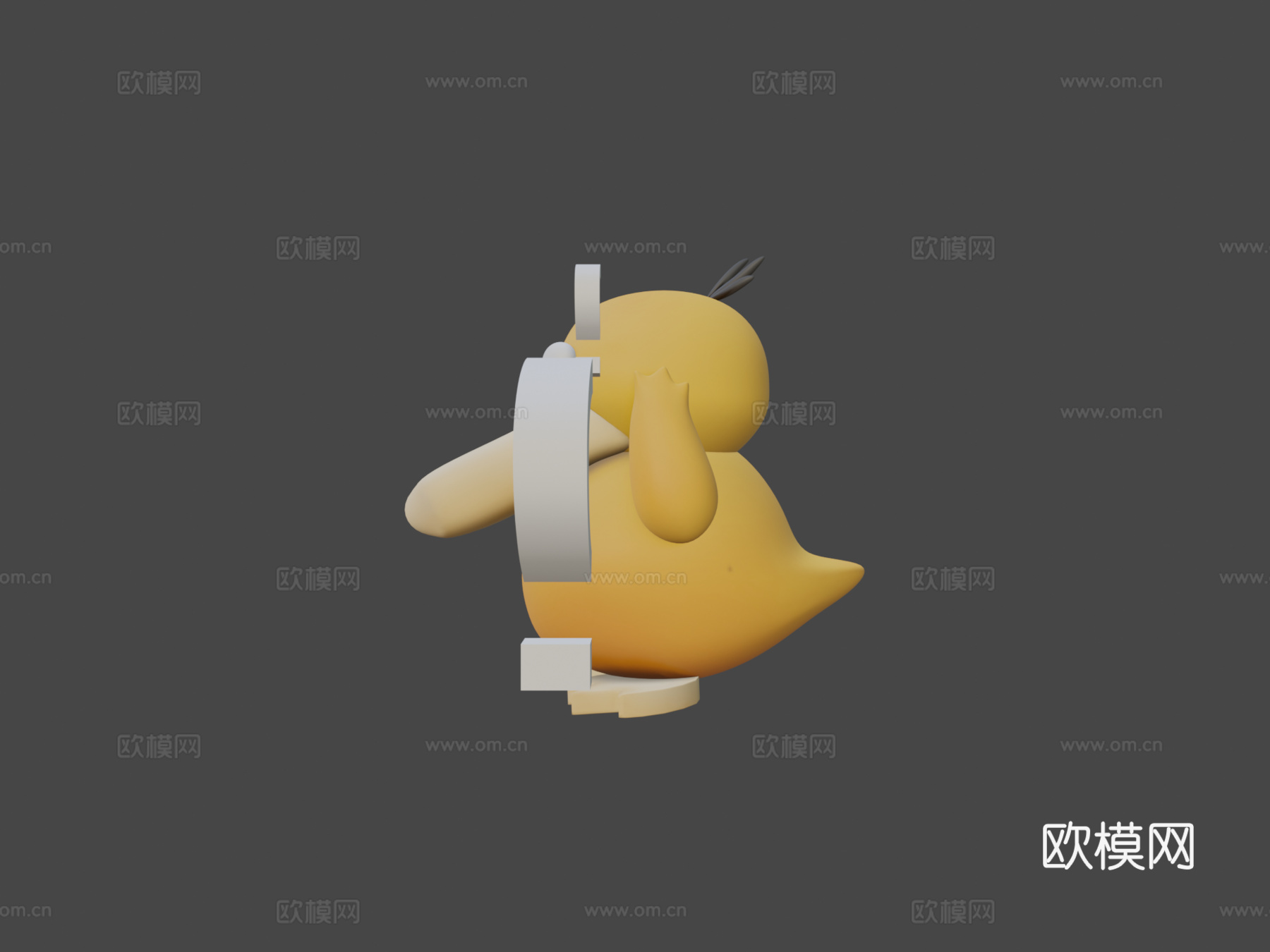 可达鸭3d模型下载（渲染图5）