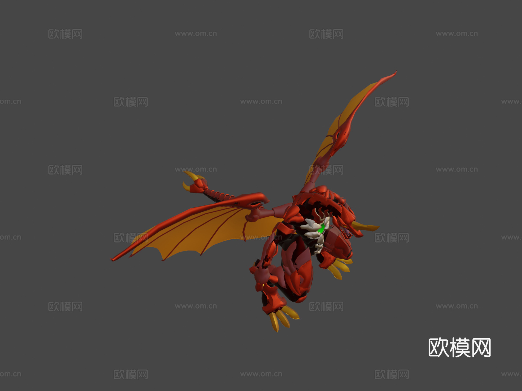 龙族机甲火神3d模型3d模型下载（渲染图7）