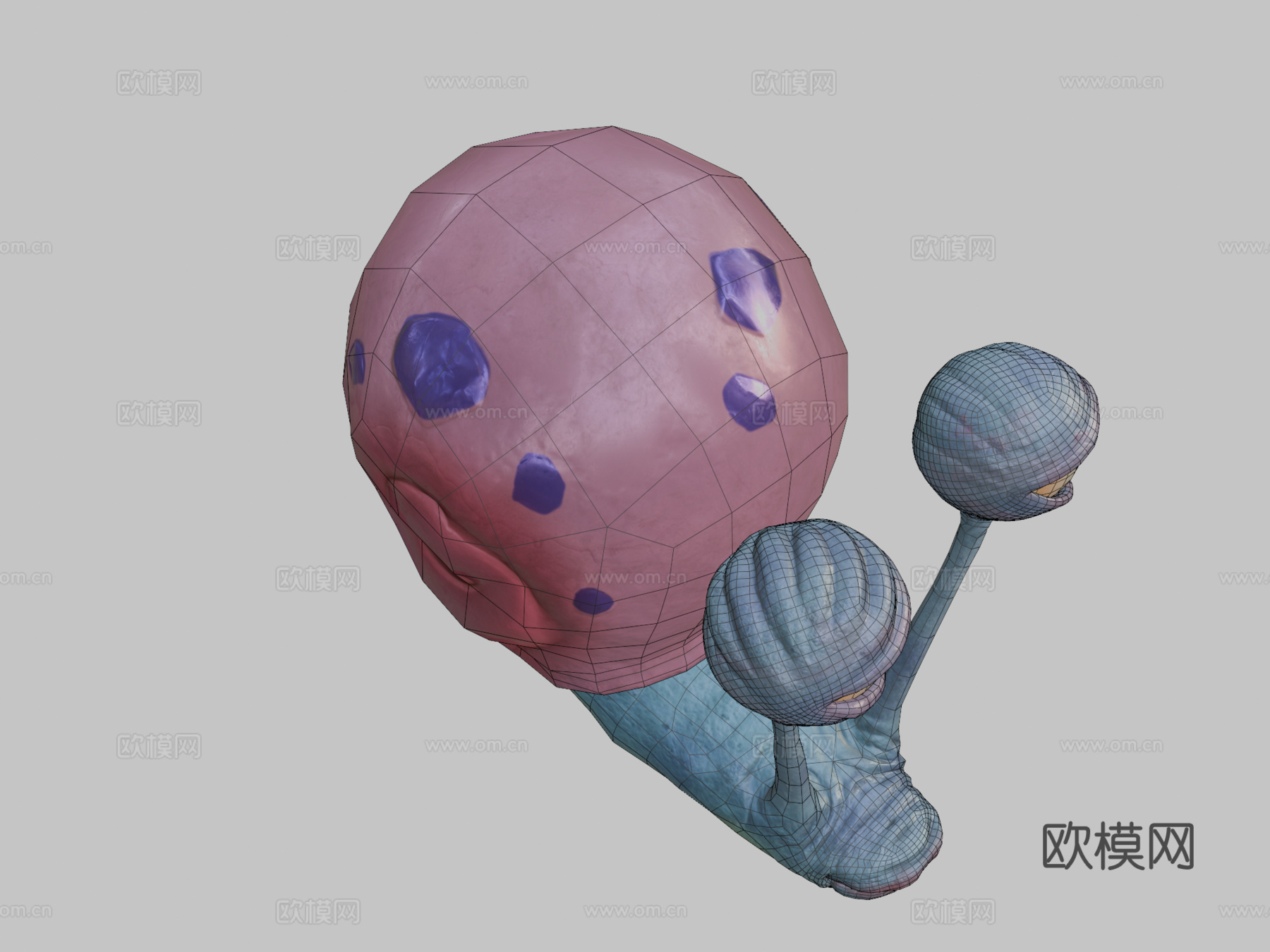 蜗牛加里3d模型下载（渲染图2）