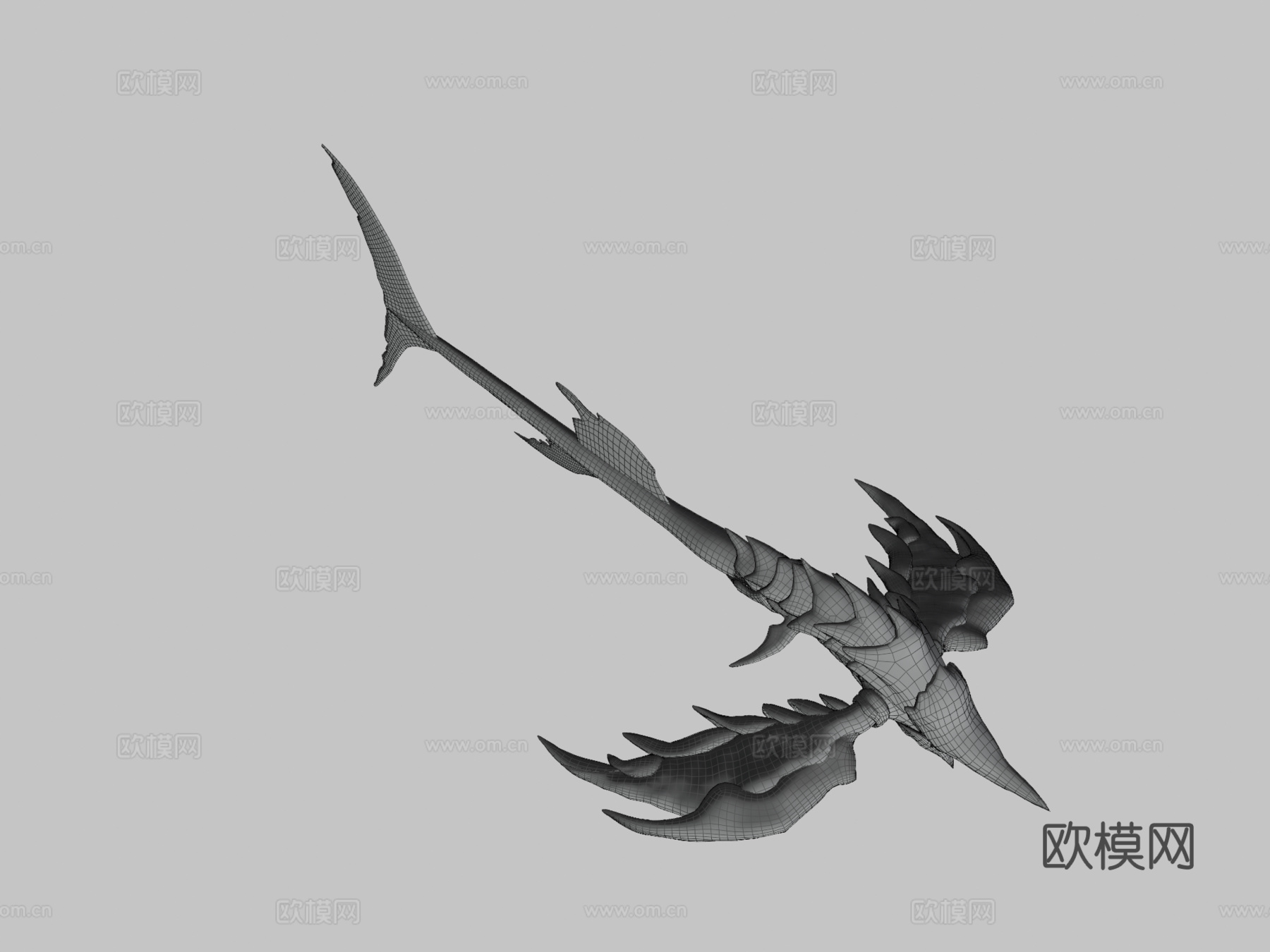 深渊切割者艺术站波浪之下3d模型下载（渲染图3）