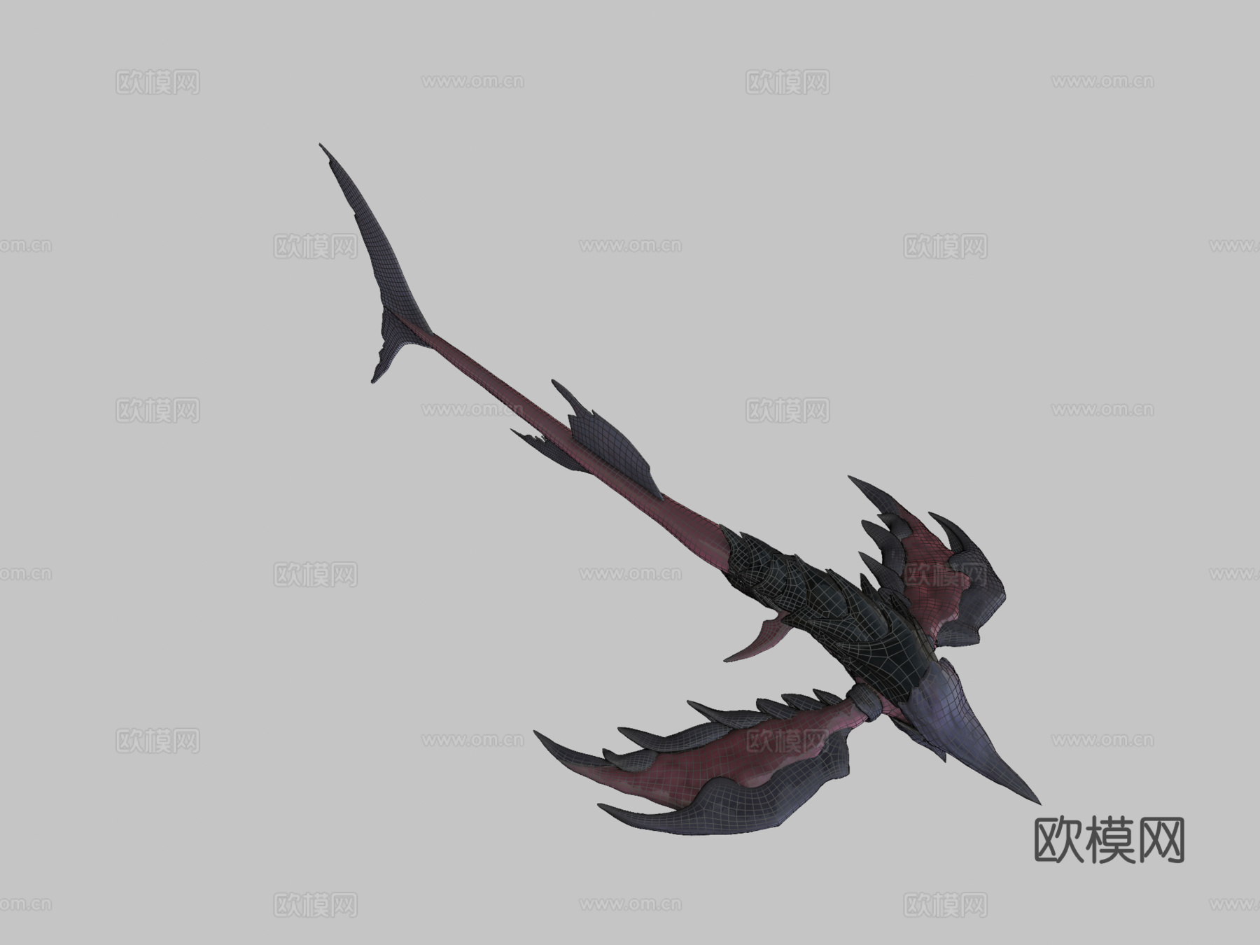 深渊切割者艺术站波浪之下3d模型下载（渲染图2）