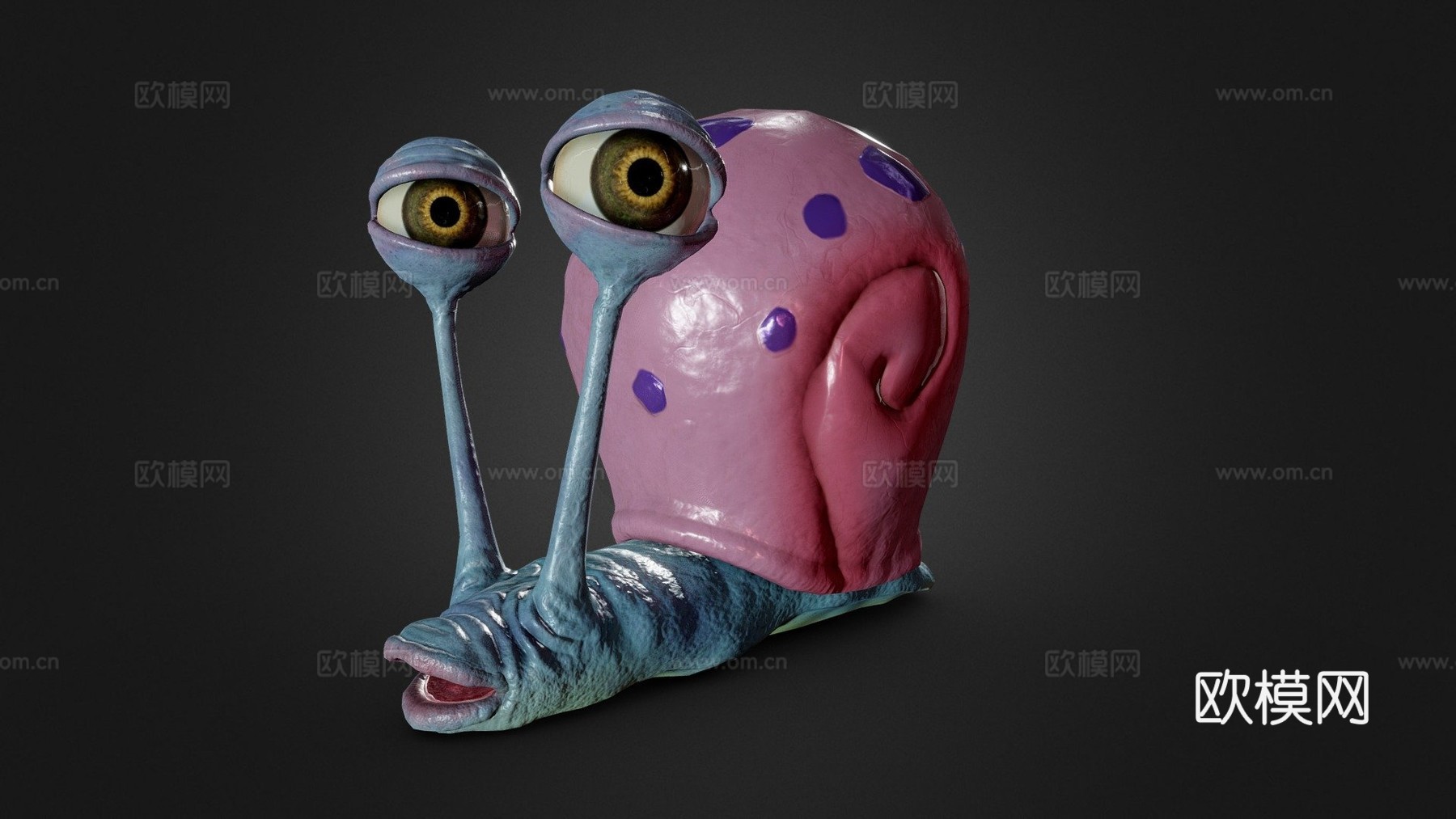 蜗牛加里3d模型下载（渲染图1）