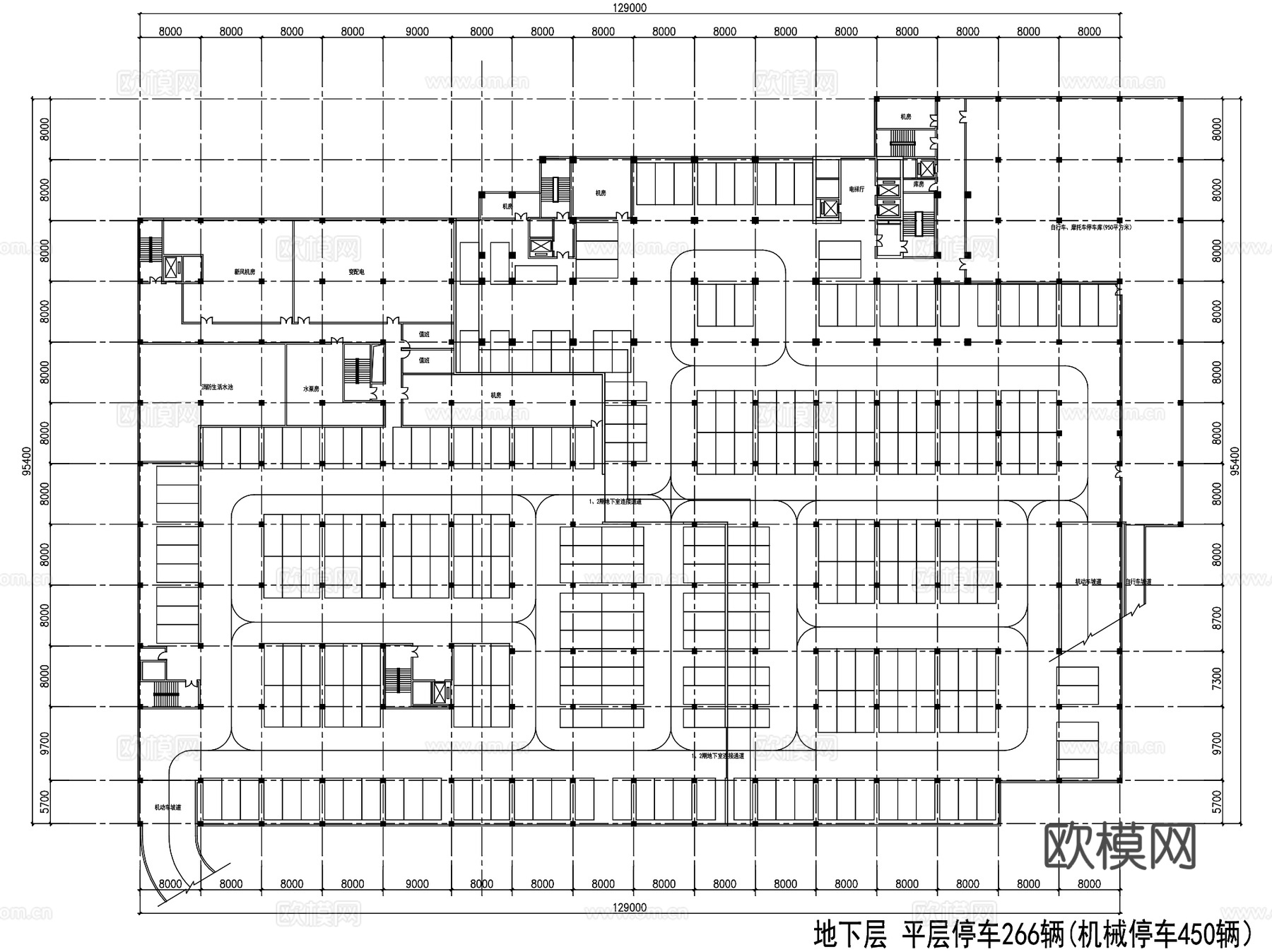 如皋人民医院建筑平剖面CAD施工图集cad施工图