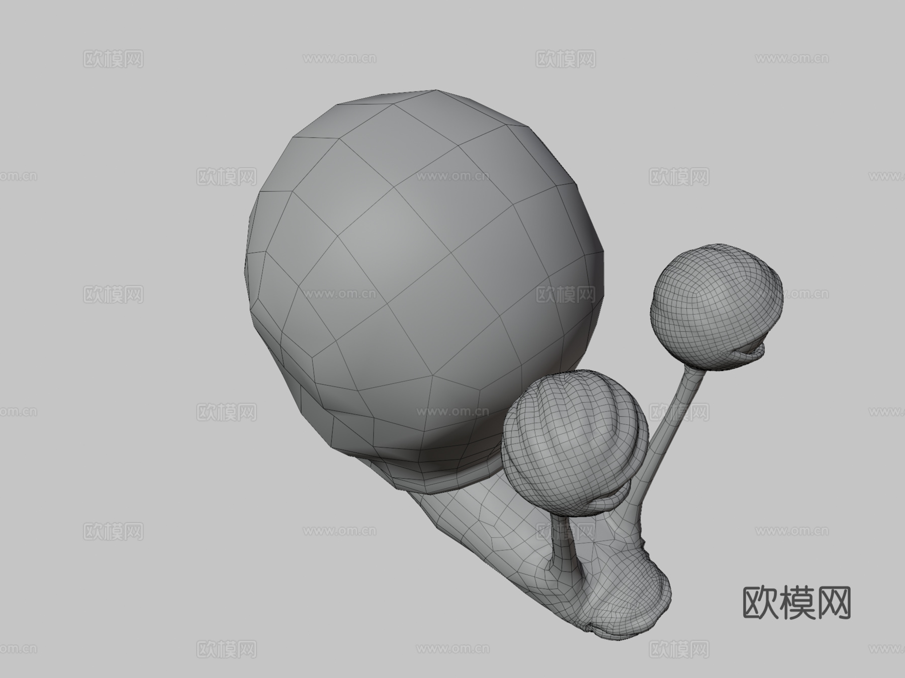 蜗牛加里3d模型下载（渲染图3）
