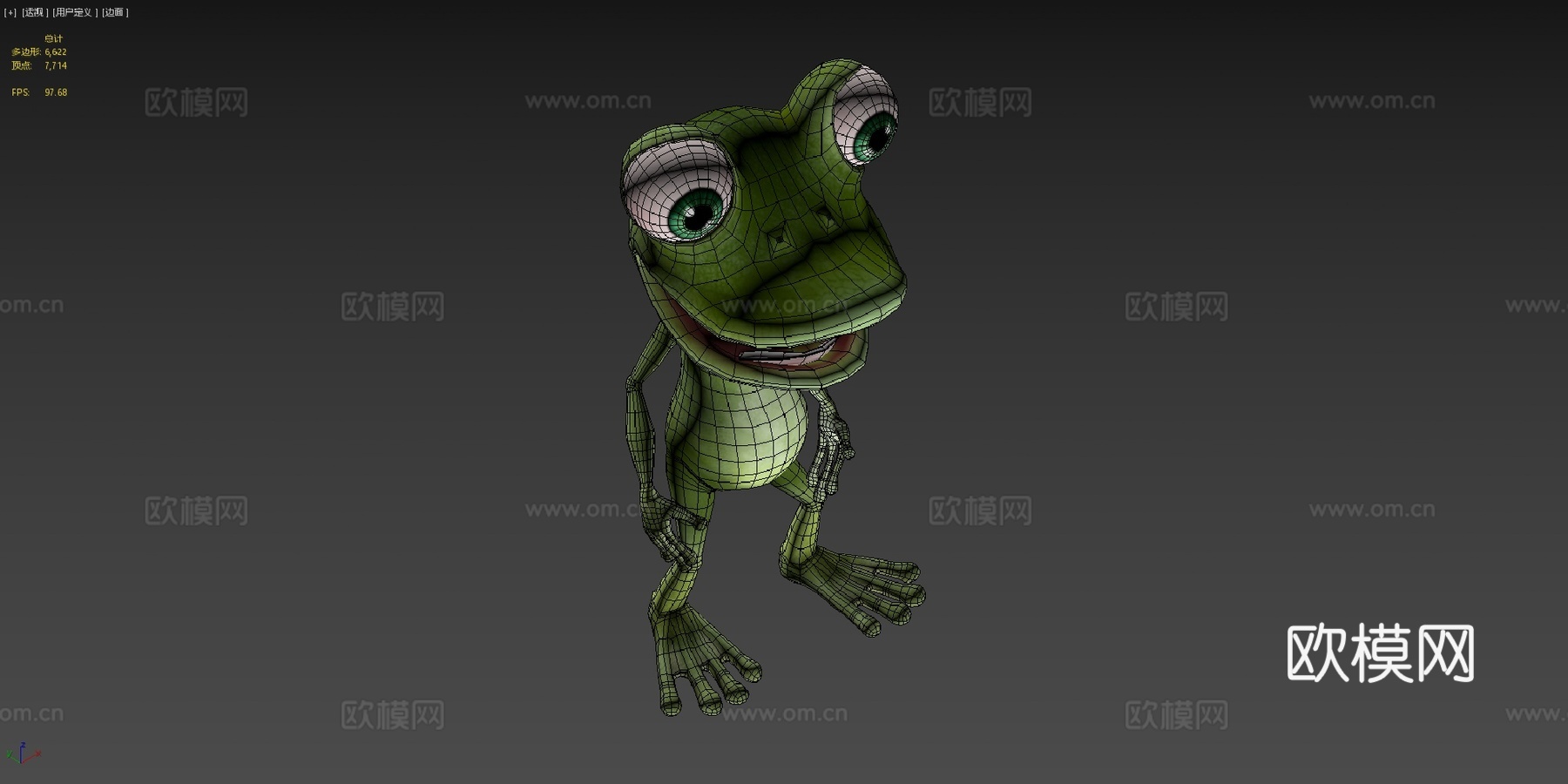 青蛙3d模型下载（渲染图4）