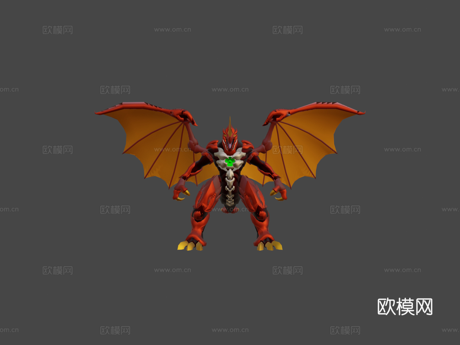龙族机甲火神3d模型3d模型下载（渲染图8）